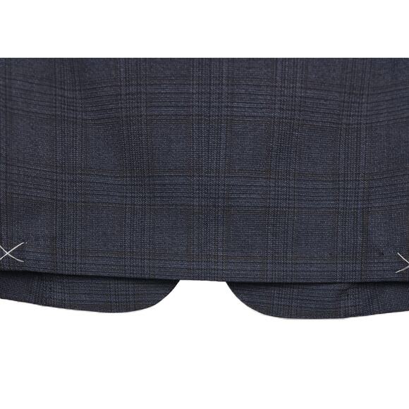 Bar III Men's Slim-Fit Stretch Sport Coat Blazer Blue Tan Plaid 40S NWT - Picture 6 of 7